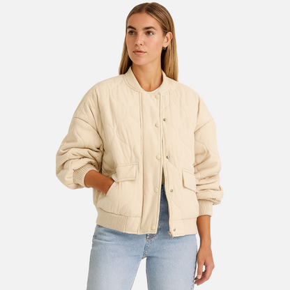Women's Insulated Bomber Jacket - Warm Jacket