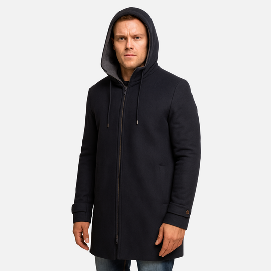 Men's Insulated Winter Jacket - Hooded Parka