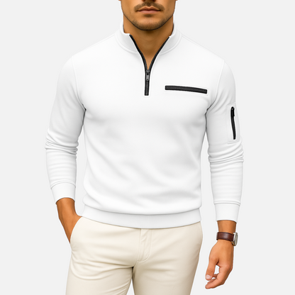 Men's Casual Half-Zip Sweater