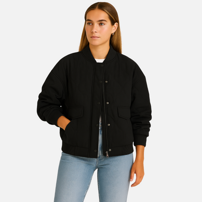 Women's Insulated Bomber Jacket - Warm Jacket