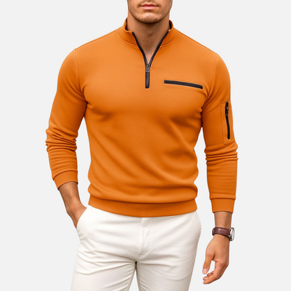 Men's Casual Half-Zip Sweater