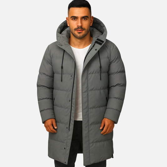 Men's Long Hooded Parka Jacket