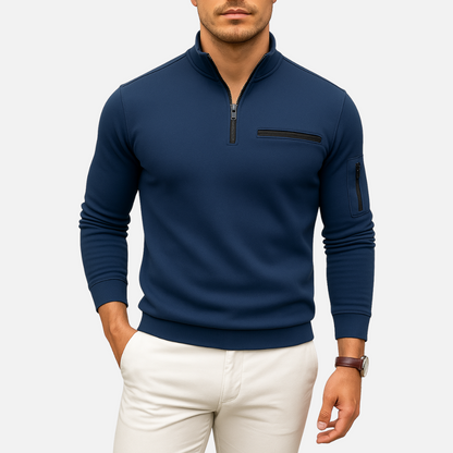 Men's Casual Half-Zip Sweater