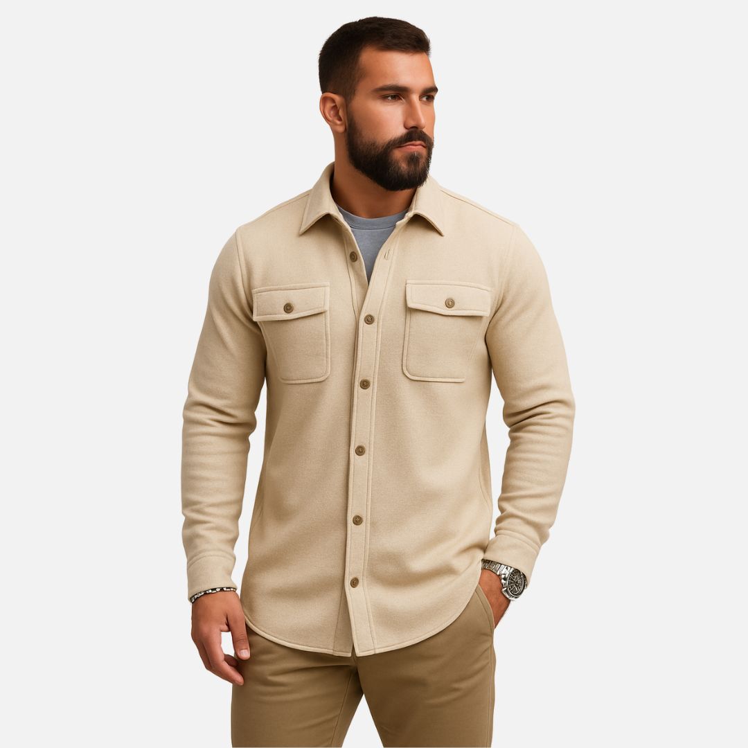 Men's Smart Casual Overshirt - Buttoned Overshirt