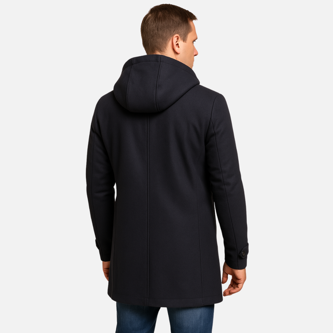 Men's Insulated Winter Jacket - Hooded Parka