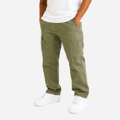Men's Straight Leg Cargo Trousers