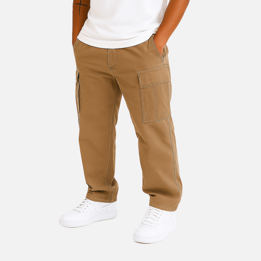 Men's Straight Leg Cargo Trousers