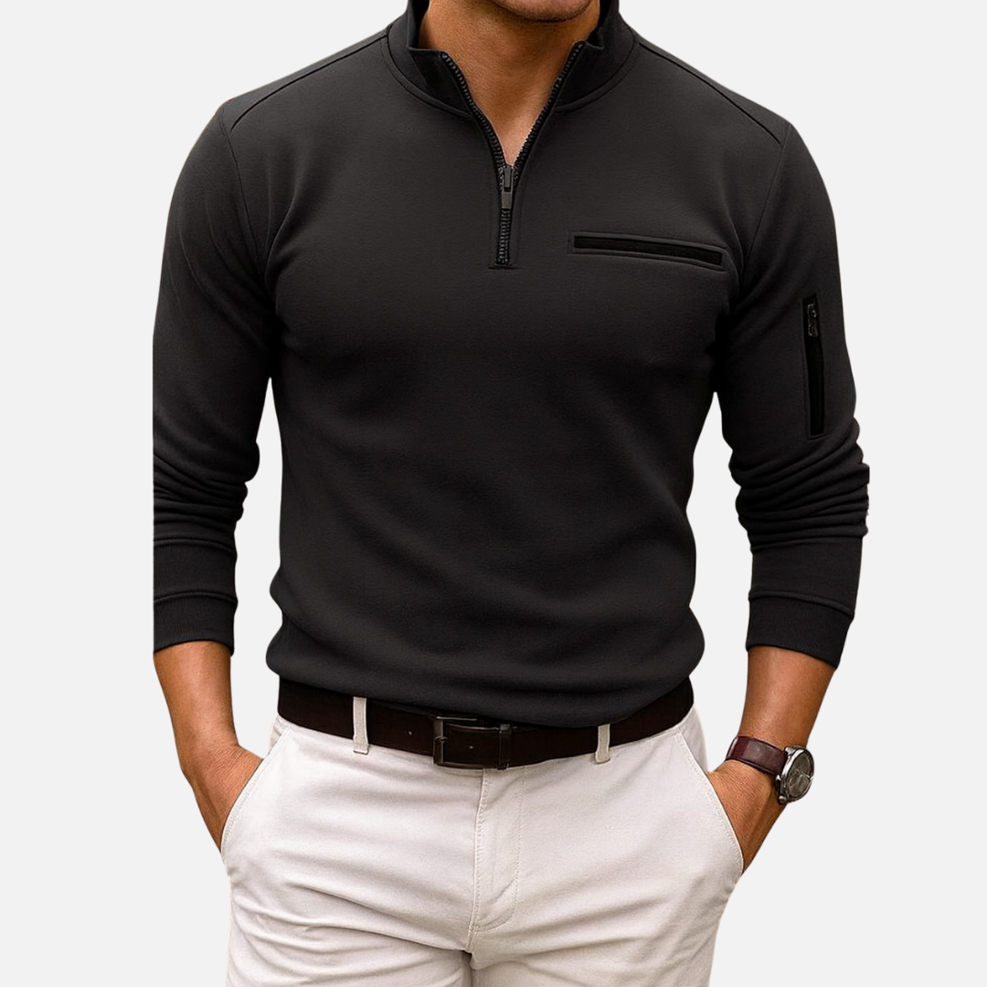 Men's Casual Half-Zip Sweater