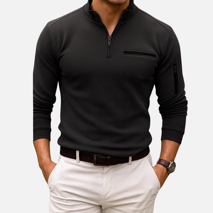 Men's Casual Half-Zip Sweater