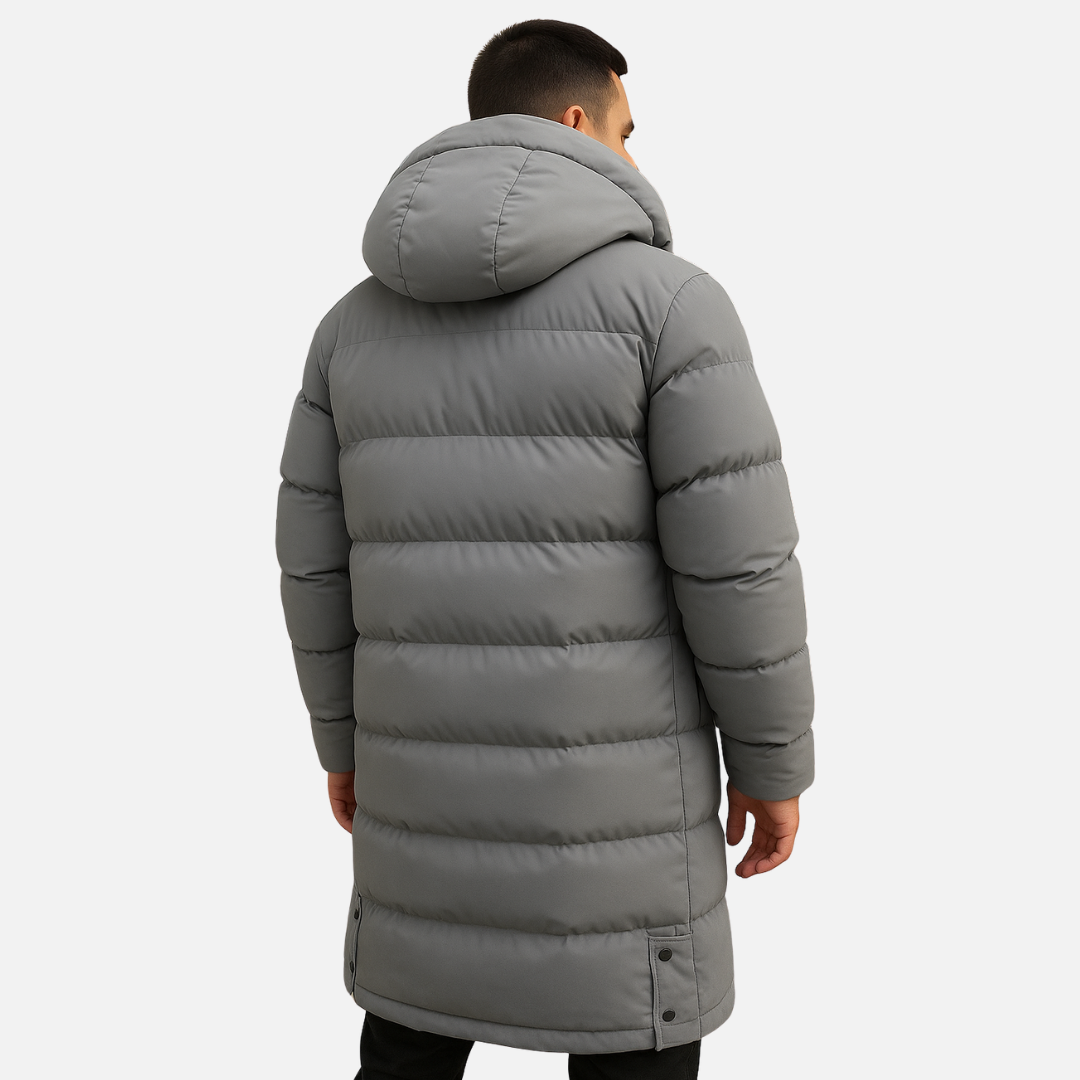 Men's Long Hooded Parka Jacket