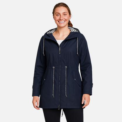 Women's Waterproof Jacket - Hooded Rain Coat