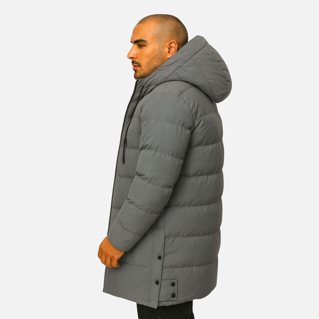 Men's Long Hooded Parka Jacket